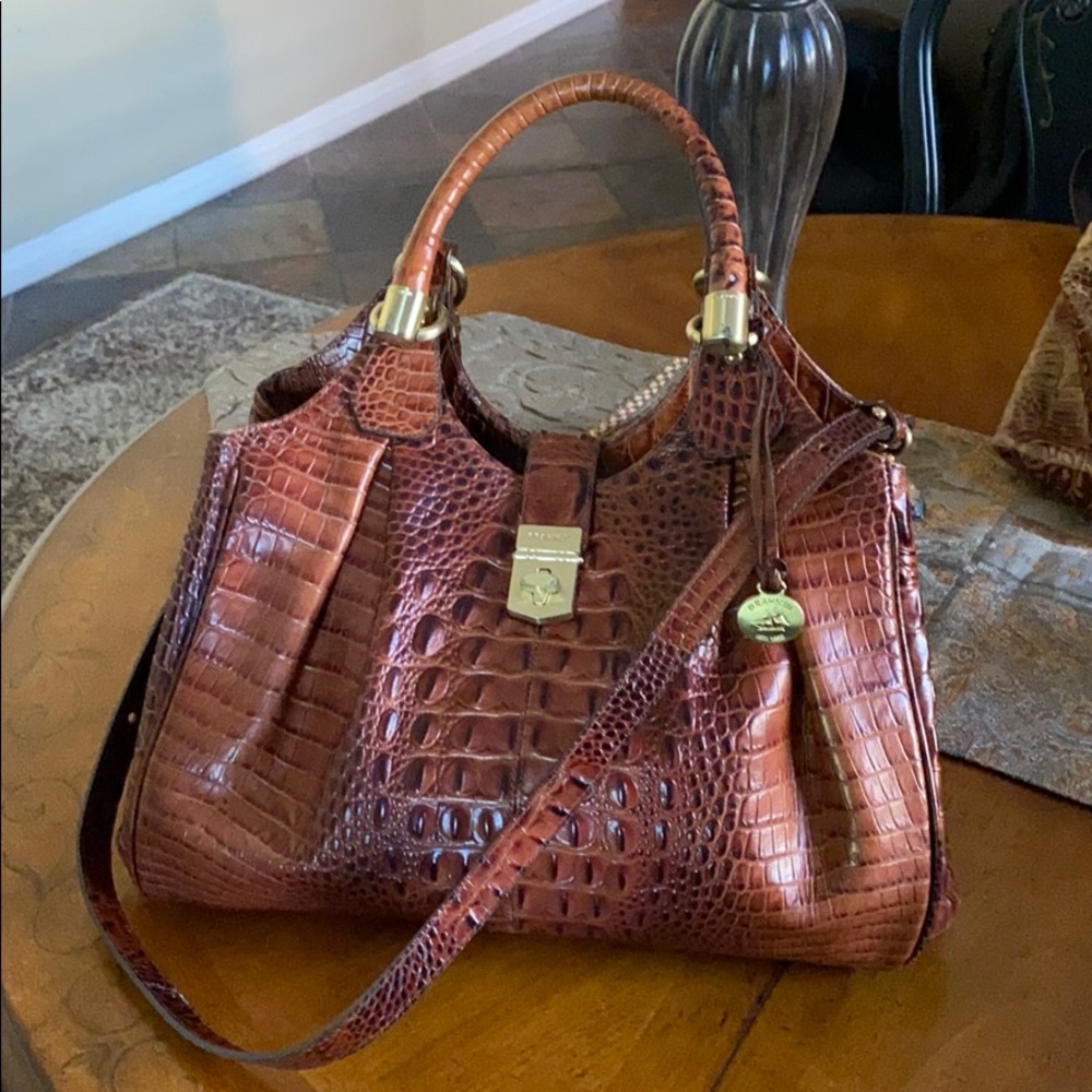 Brahmin Elisa Melbourne Embossed Leather Hobo
